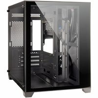 Inter-Tech C-501 Aspect - Tower - mini ITX / micro ATX - Seitenteil mit Fenster (gehärtetes Glas)