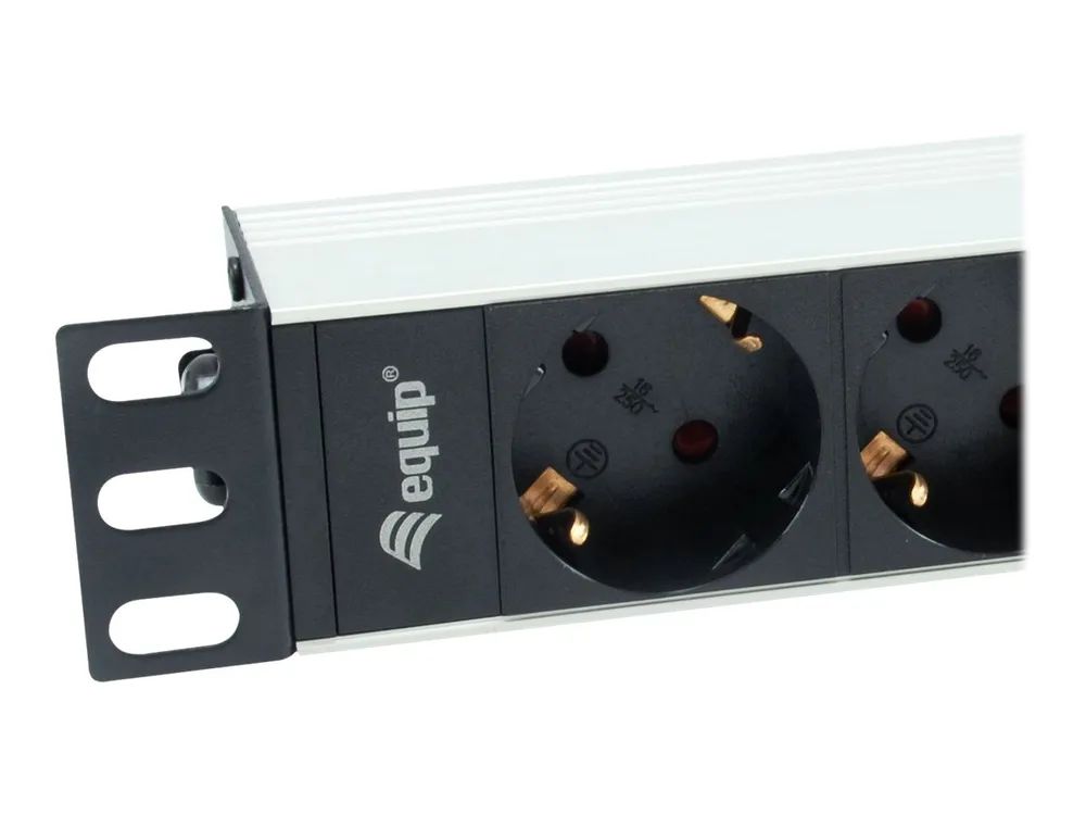Equip Pro - Stromverteilungseinheit (Rack - einbaufähig) - Wechselstrom 220-240 V - 3500 Watt - Eingabe, Eingang power CEE 7/7 - Ausgangsanschlüsse: 4 (power CEE 7/7)