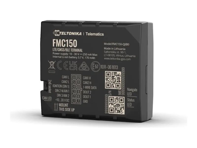 Teltonika FMC150 - GPS/GLONASS/GALILEO/BeiDou/QZSS Tracking-Gerät - 128 MB (Packung mit 10)