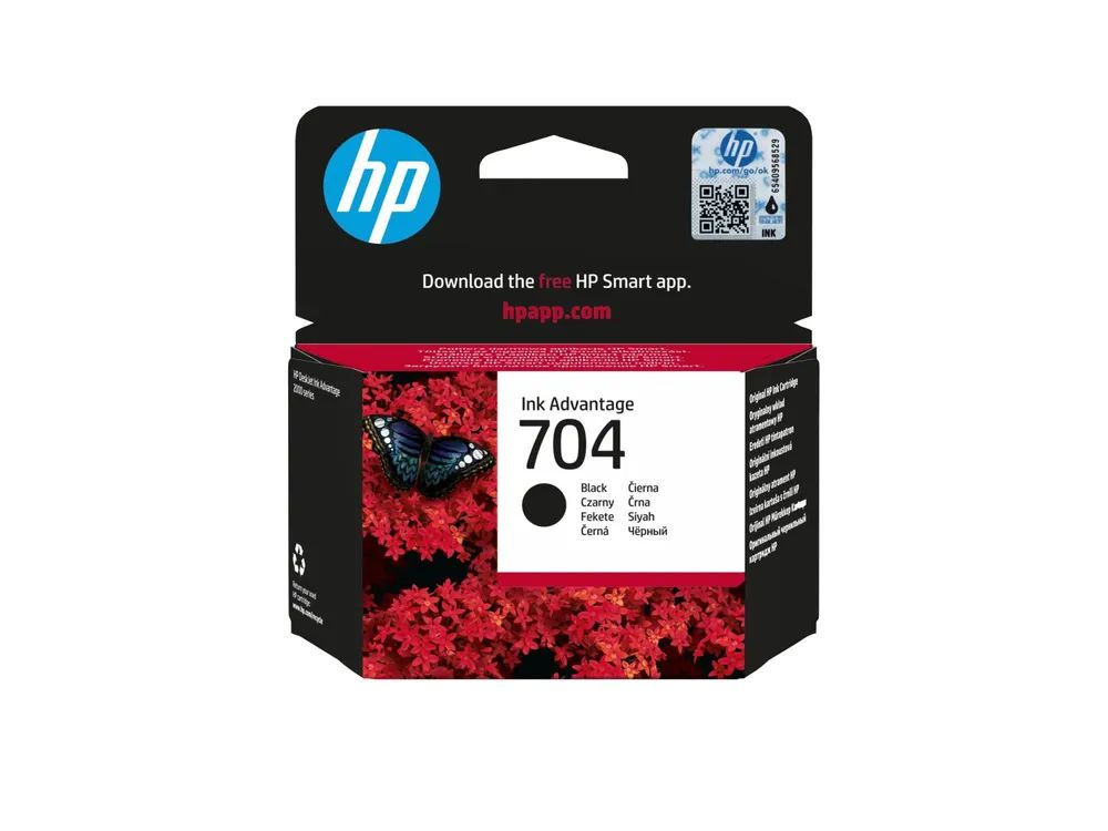 HP 704 - Schwarz - original - Tintenpatrone -