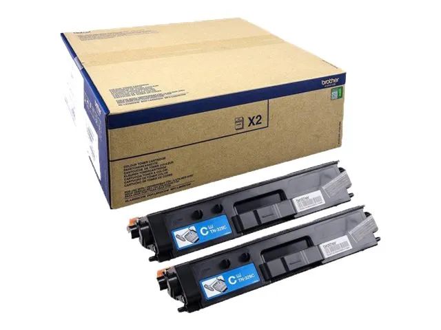 Brother TN329C - 2er-Pack - Cyan - original - Tonerpatrone