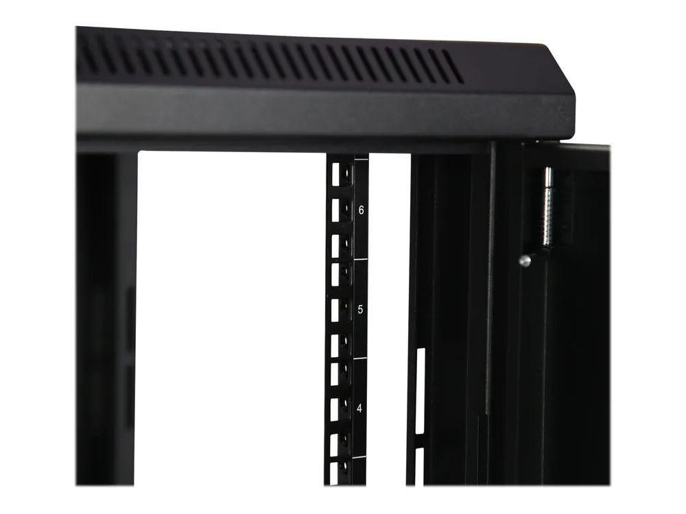 StarTech.com 6HE 19 Zoll Wand Netzwerkschrank - 2 Pfosten, 37,5cm tiefes, abschließbares Serverschrank - belüftetes IT/AV Rack mit Fachboden und Klettband, vormontiert (RK616WALM)