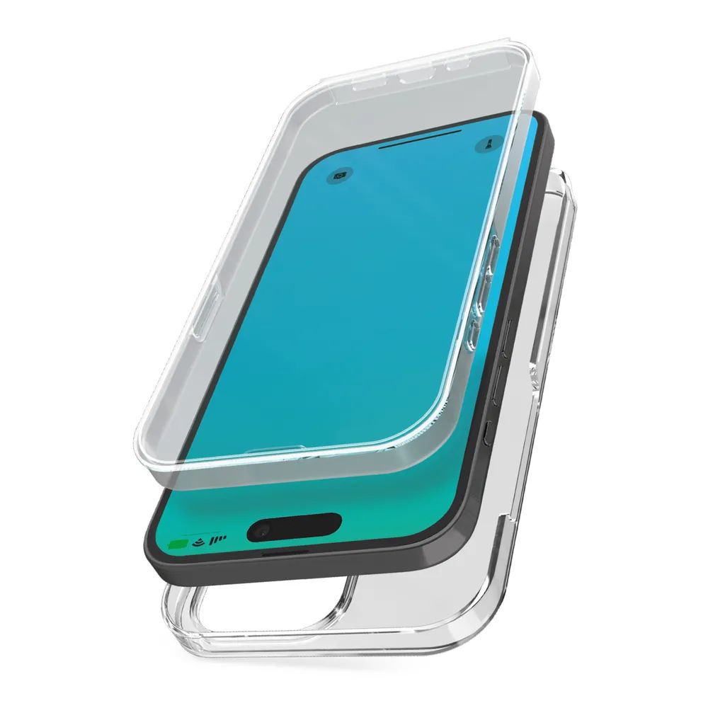 SBS EXTREME CASE 360° für iPhone 15 PRO MAX, transparent