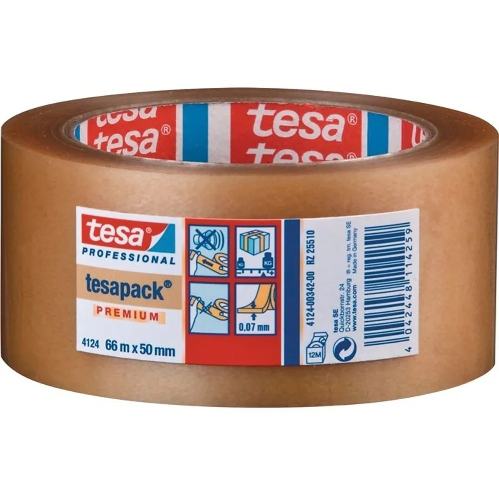 TESA PVC Klebeband 4124 braun 50 mm x 66 m