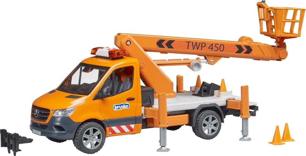 Bruder MB Sprinter w/Working Platform - Fahrzeug - 3 Jahr(e) - Acrylnitril-Butadien-Styrol (ABS) - Schwarz - Orange
