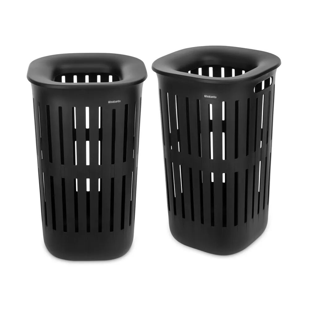 Brabantia Collect-It Wäschekorb 55 L, 2-er Set - Black