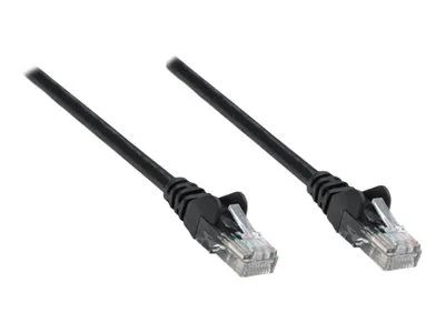 IC Intracom Intellinet Network Patch Cable, Cat6, 15m, Black, CCA, U/UTP, PVC, RJ45, Gold Plated Contacts, Snagless, Booted, Lifetime Warranty, Polybag - Patch-Kabel - RJ-45 (M)
