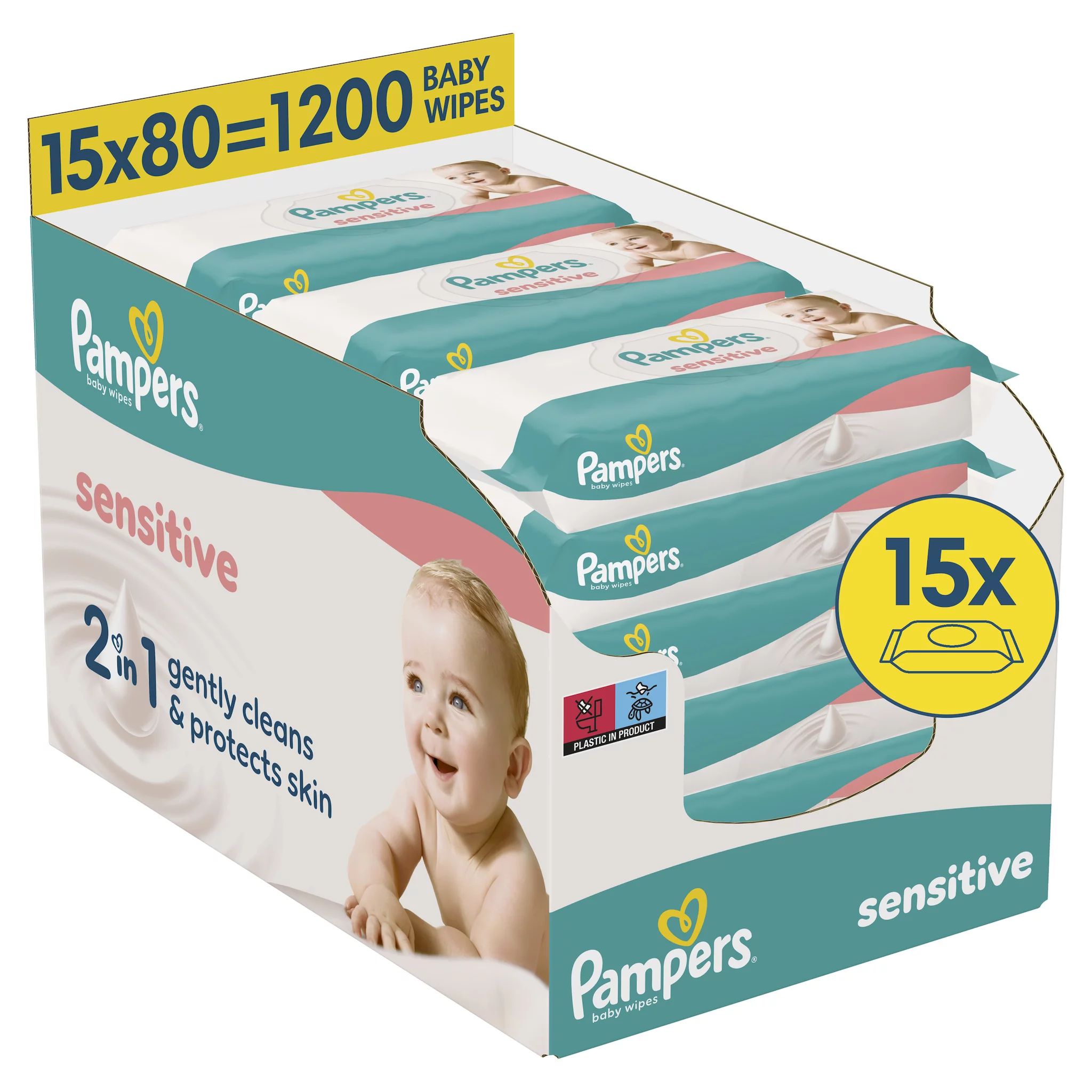 Pampers Feuchte Tücher Sensitive 15x