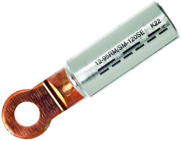 INTERCABLE Al/Cu Presskabelschuh 400mm² rm/sm M12 bk