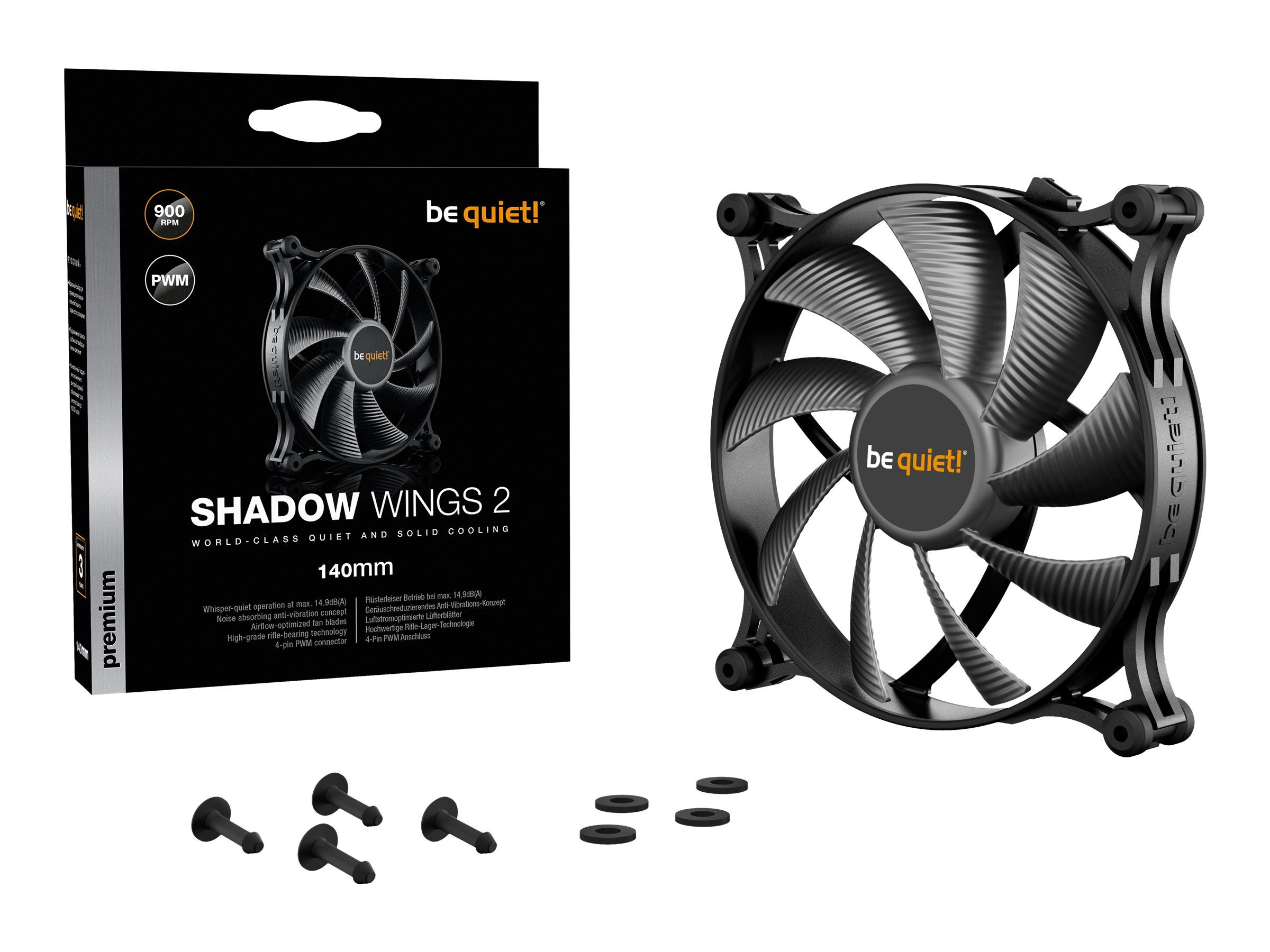 Be Quiet! Shadow Wings 2 - Gehäuselüfter - 140