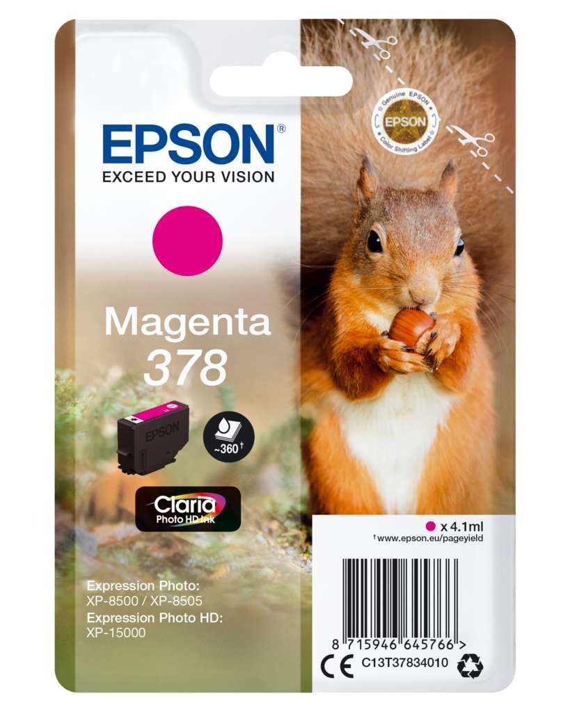Epson 378 Tinte Eichhörnchen Single, magenta