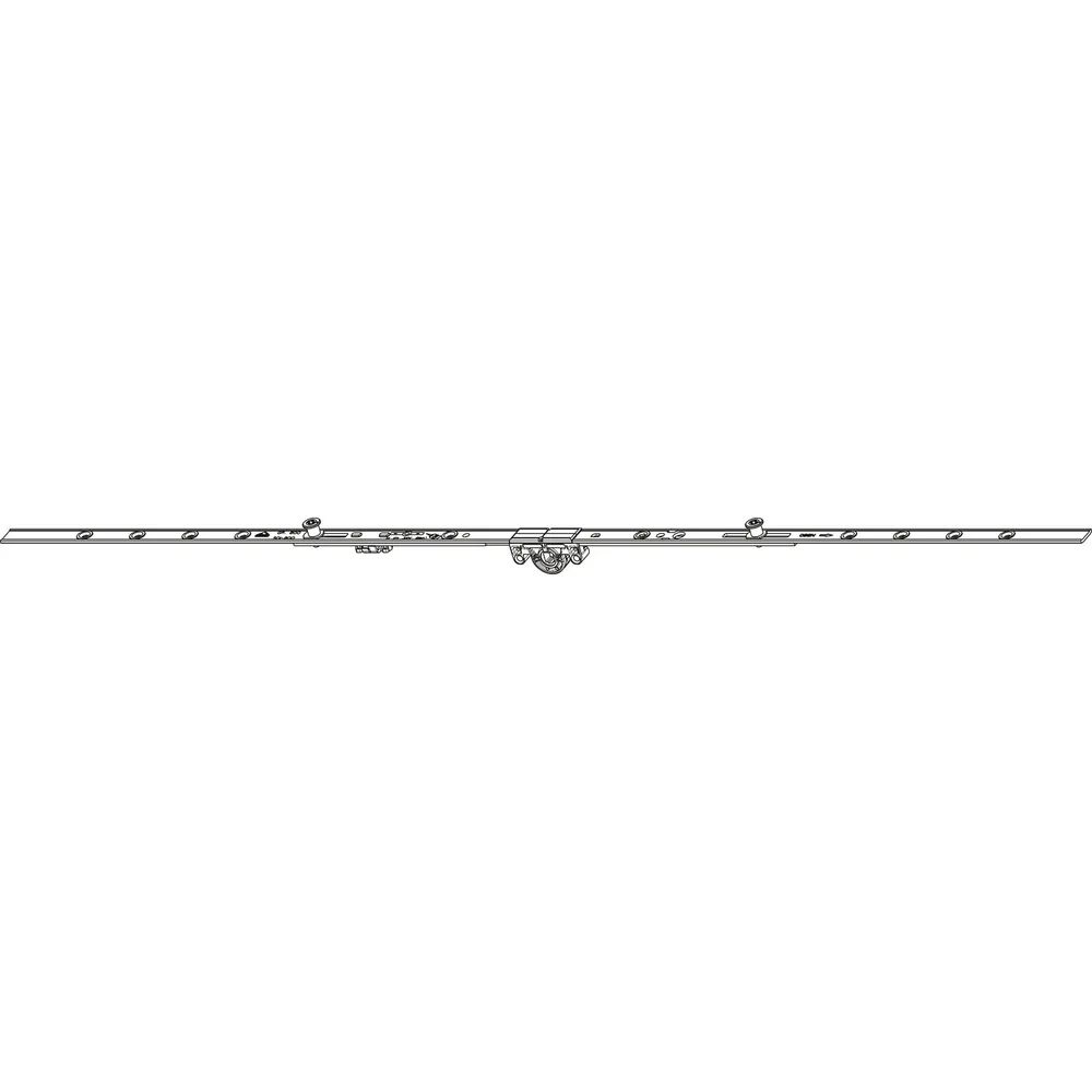 ROTO NT/NX Kantengetriebe mittig/variabel DM 15 mm L= 800 mm 2P Zapfen silber
