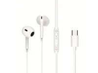 Conceptronic Headset Ohrhörer USB-C/Mikro/Bedien./+ ws - Kopfhörer - 20 KHz