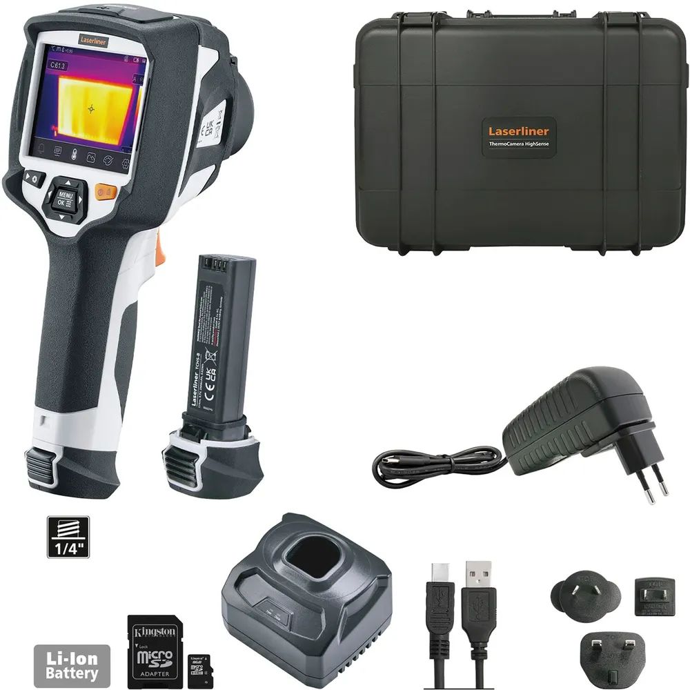 LASERLINER Wärmebildkamera ThermoCamera HighSense 3,7 V 2,6 Ah Li-Ion