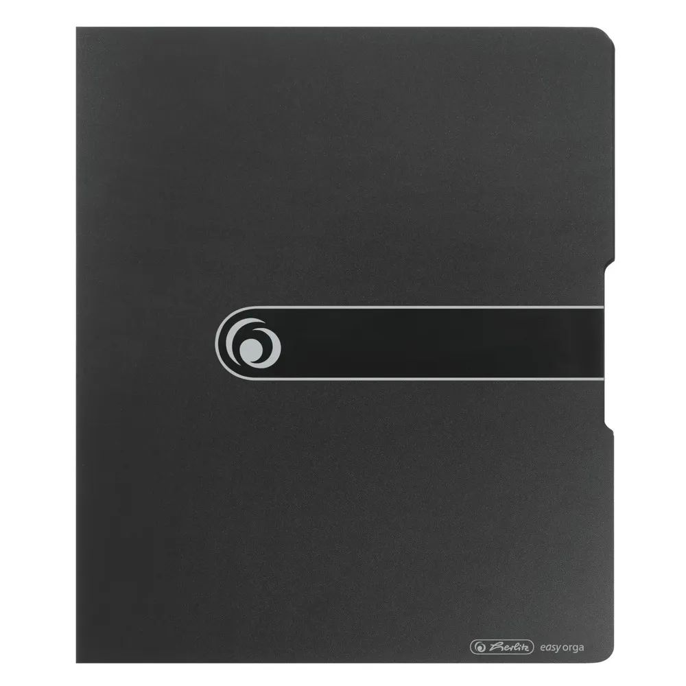 herlitz Ringbuch HERLITZ EASY Orga to Go A4 Rückenbreite 27mm 2-D-Ringe PP Opak Schwarz