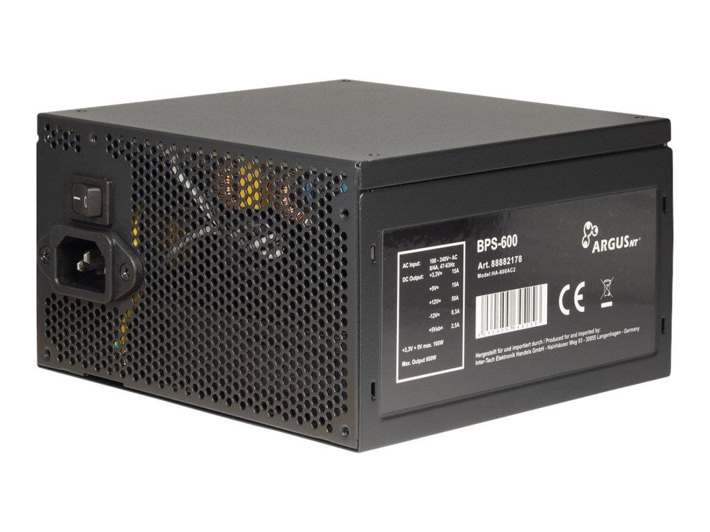 Inter-Tech Argus BPS-600 - Netzteil (intern) - ATX12V 2.4