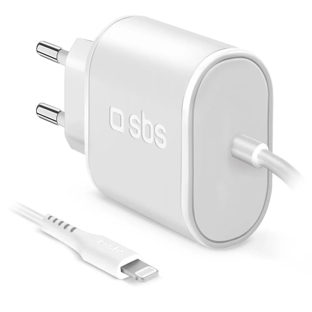 SBS Netzlader, 5W, 1m Lightning-Kabel