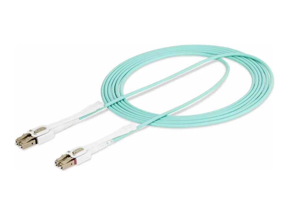 StarTech.com 3m LC/LC-UPC OM4 Multimode Glasfaser Patchkabel, Push-Pull - Patch-Kabel - LC/UPC Multi-Modus (M)