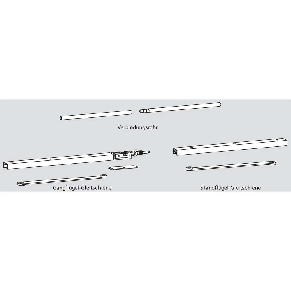 DORMAKABA Gleitschiene G 96 GSR K8/K12 kurz