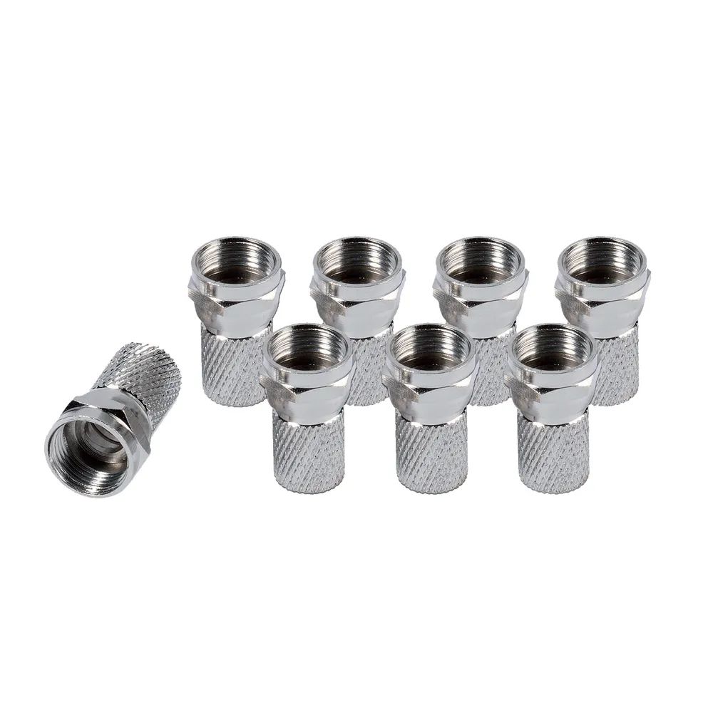 VIVANCO F Stecker, 7 mm, 8 Stk.