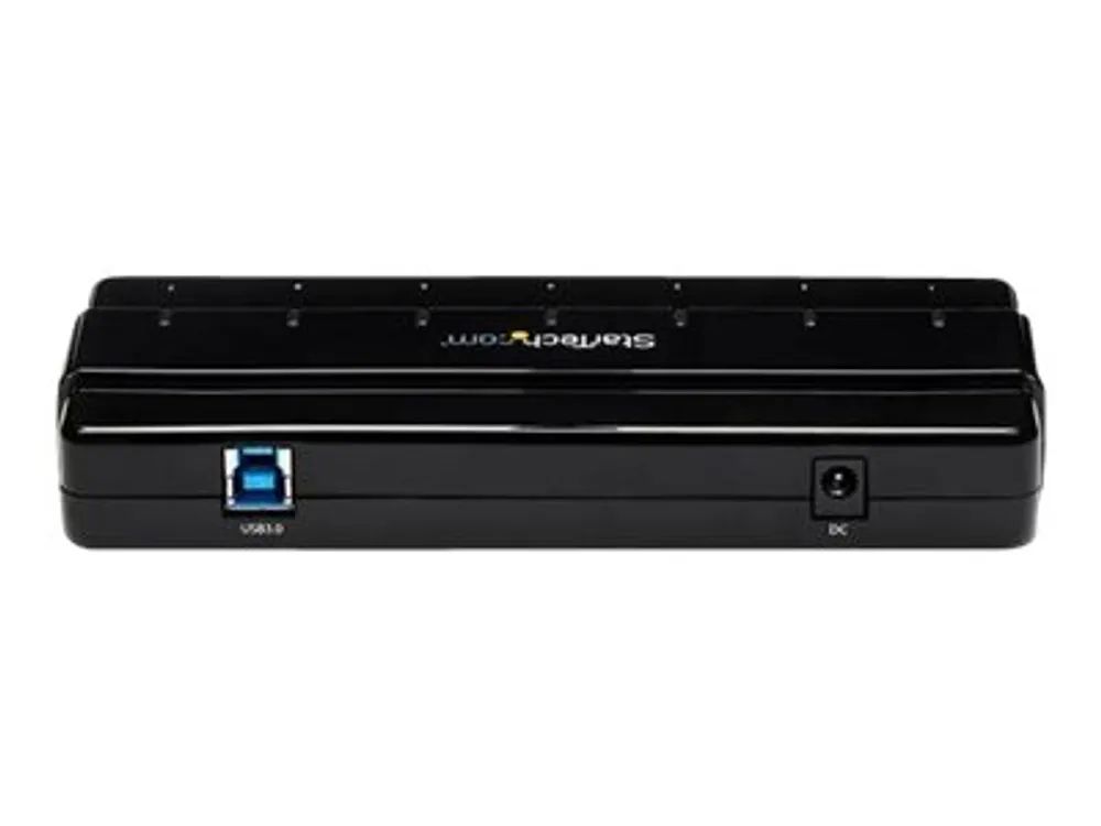 StarTech.com 7 Port USB 3.0 SuperSpeed Hub - USB 3 Hub Netzteil / Stromanschluss und Kabel