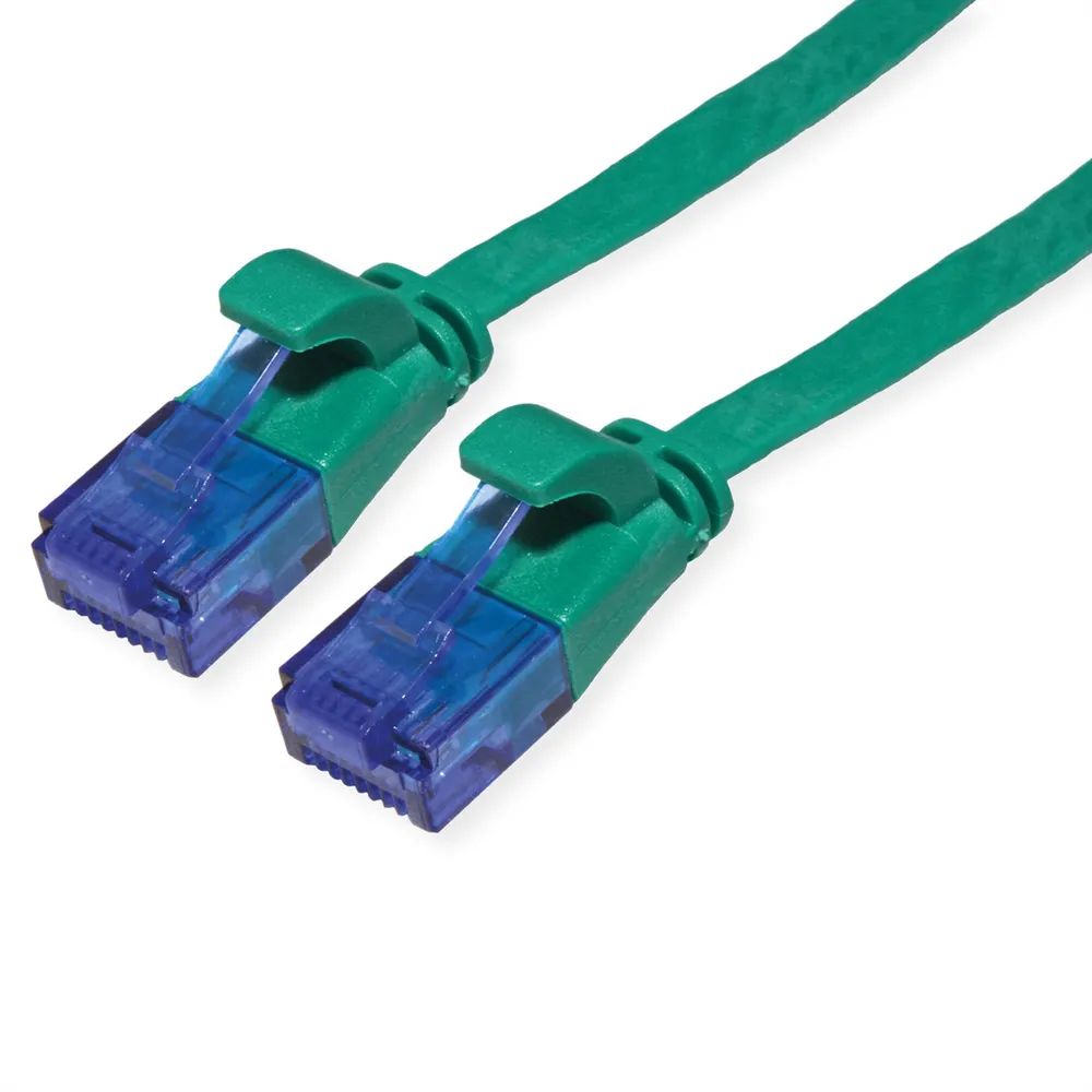 VALUE Patchkabel Cat.6A (Class EA) UTP, extra-flach, grün, 5 m