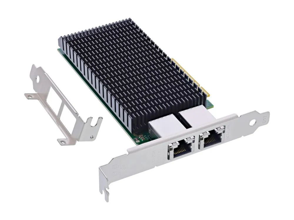 InLine Dual 10-Gigabit Netzwerkkarte - 2x RJ45 10Gb/s - PCIe x8