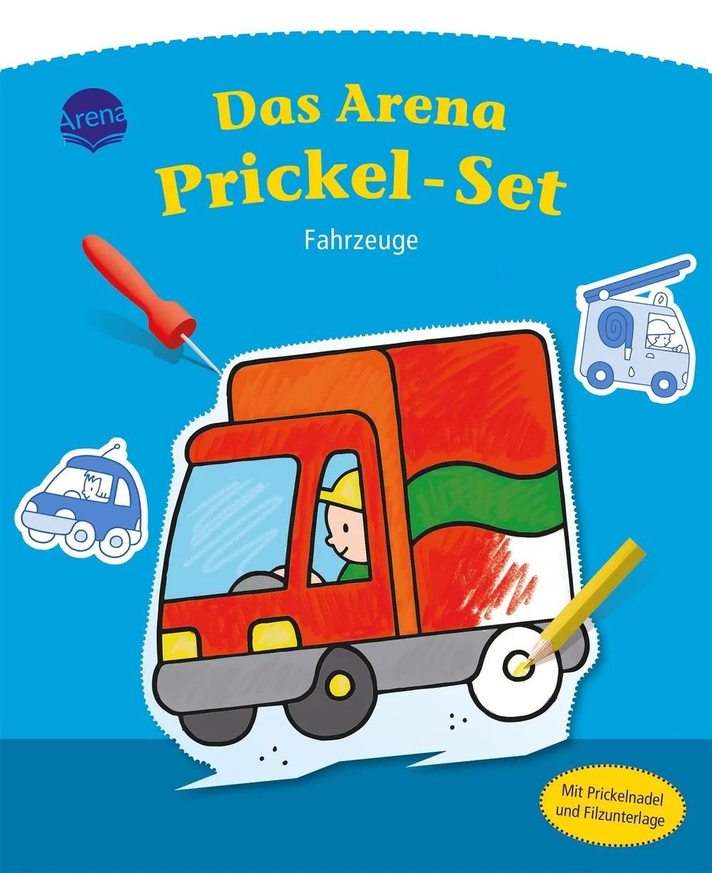Arena Verlag GmbH Das Arena Prickel-Set – Fahrzeuge