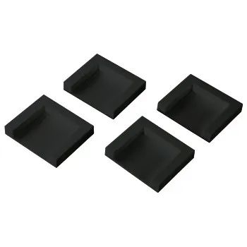 Xavax Trocknerfixierplatten zum Aufkleben, rutschfest, 4er-Set, Schwarz