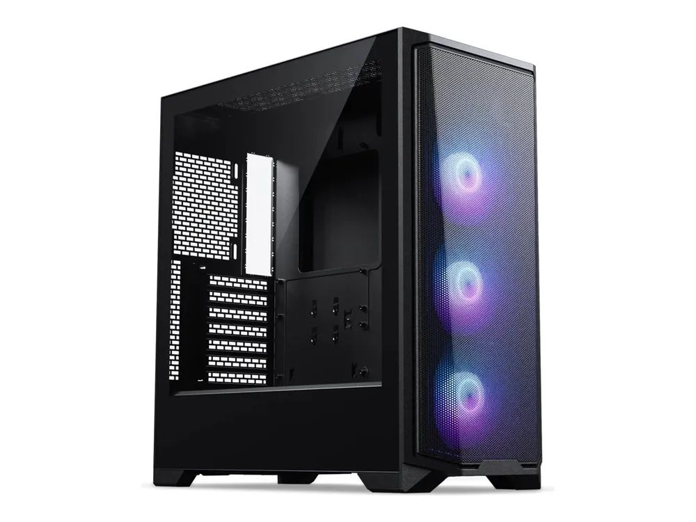 Phanteks Eclipse G370A - Mid tower Gaming - E-ATX - Seitenteil mit Fenster (gehärtetes Glas)
