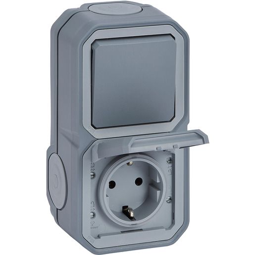 Legrand FRAP SSDO+WECHSEL HZ/VK SL GR / LEGRAN 069746L PLEXO NEW 069746L