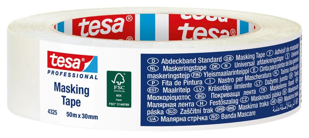 Tesa 04325-00004-01 Kreppband Krepp Beige L x B 50 m 50 mm 1 St