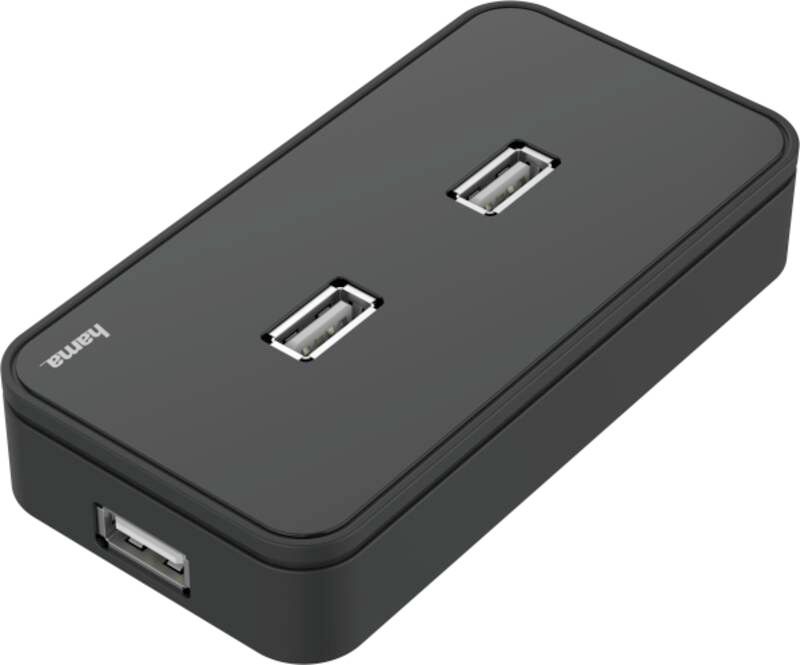 Hama 200123 USB-Hub, 7 Ports, 480 Mbit/s,+Power