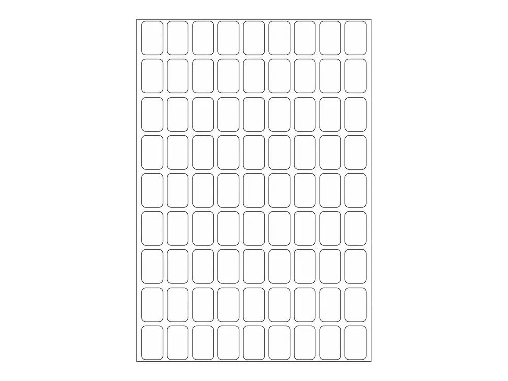 HERMA Papier - selbstklebend - weiß - 10 x 16 mm 2592 Etikett(en) (32 Bogen x 81)
