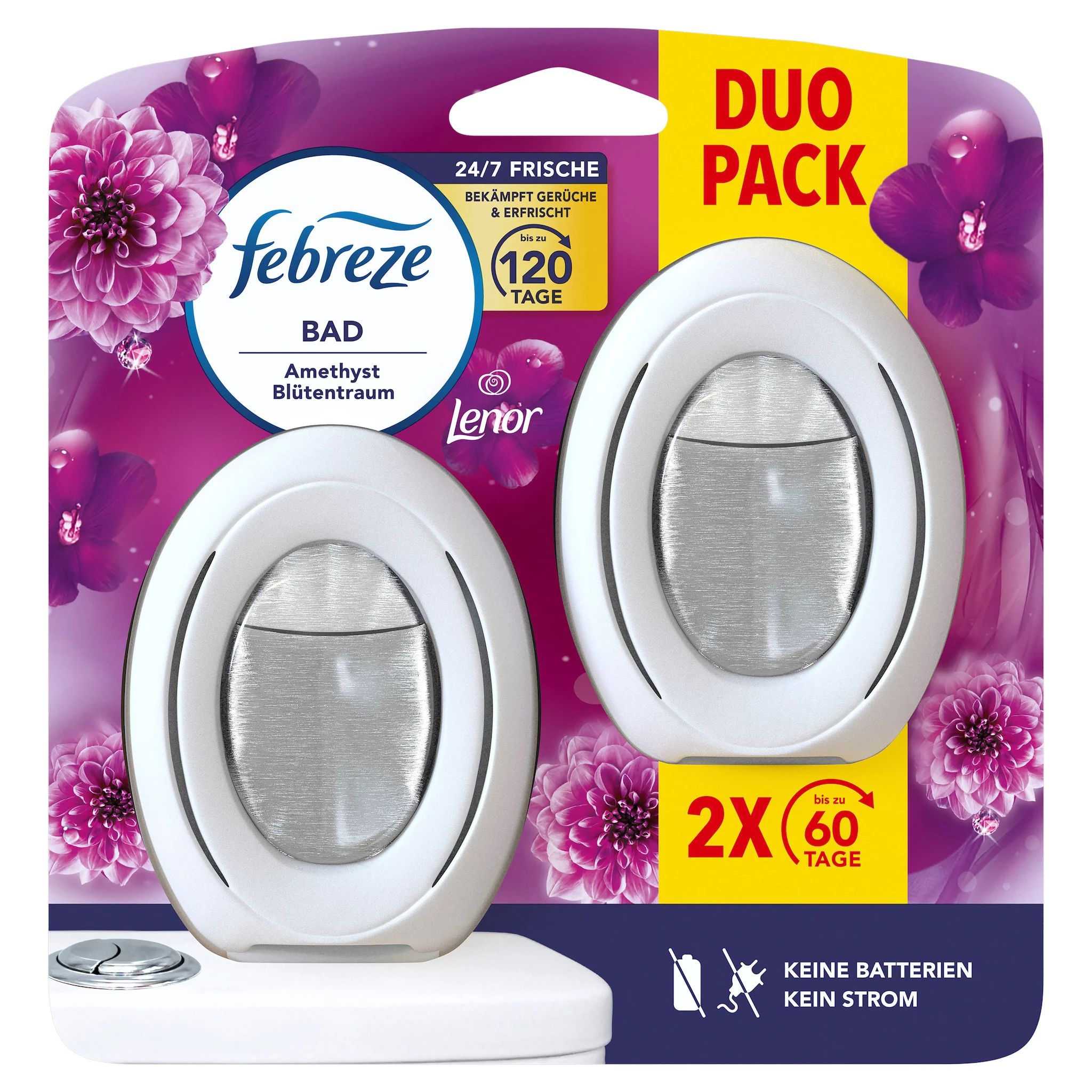 Febreze Bad Lufterfrischer Amethyst Duo, 16ml