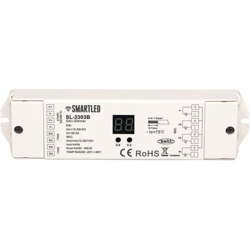 SmartLed CONTROLLER 4 X 5A RGBW DALI / SMARTL SMARTLED SL-2303B SL-2303B