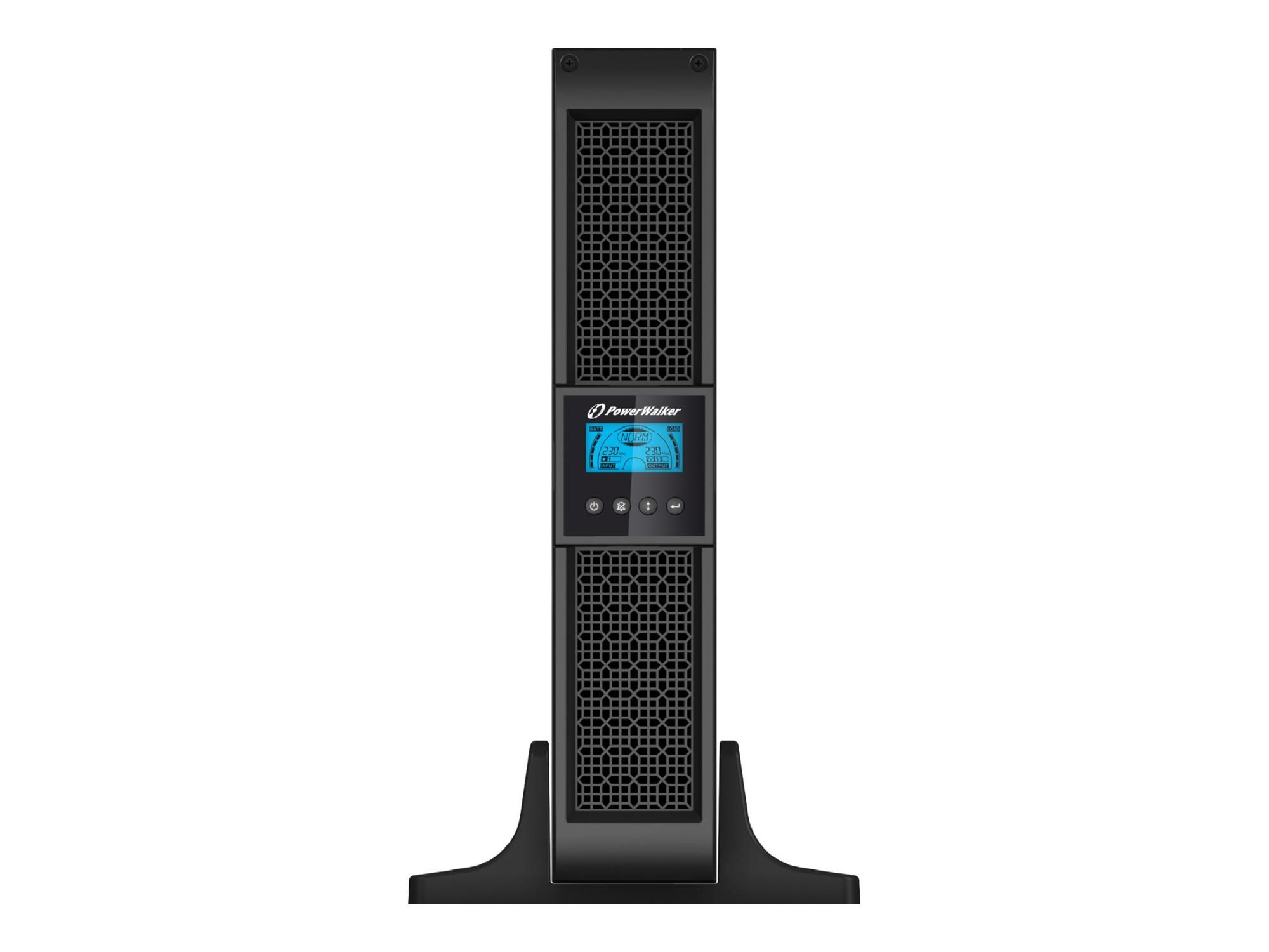 BlueWalker PowerWalker VI 3000RT LCD - USV - Wechselstrom 220/230/240 V - 2.7 kW - 3000 VA - 9 Ah - RS-232, USB - Ausgangsanschlüsse: 9 - 2U - 48.3 cm (19")