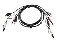 ATEN 2L-7D02UH - Video- / USB- / Audio-Kabel - USB, mini-phone stereo 3.5 mm, HDMI (M)