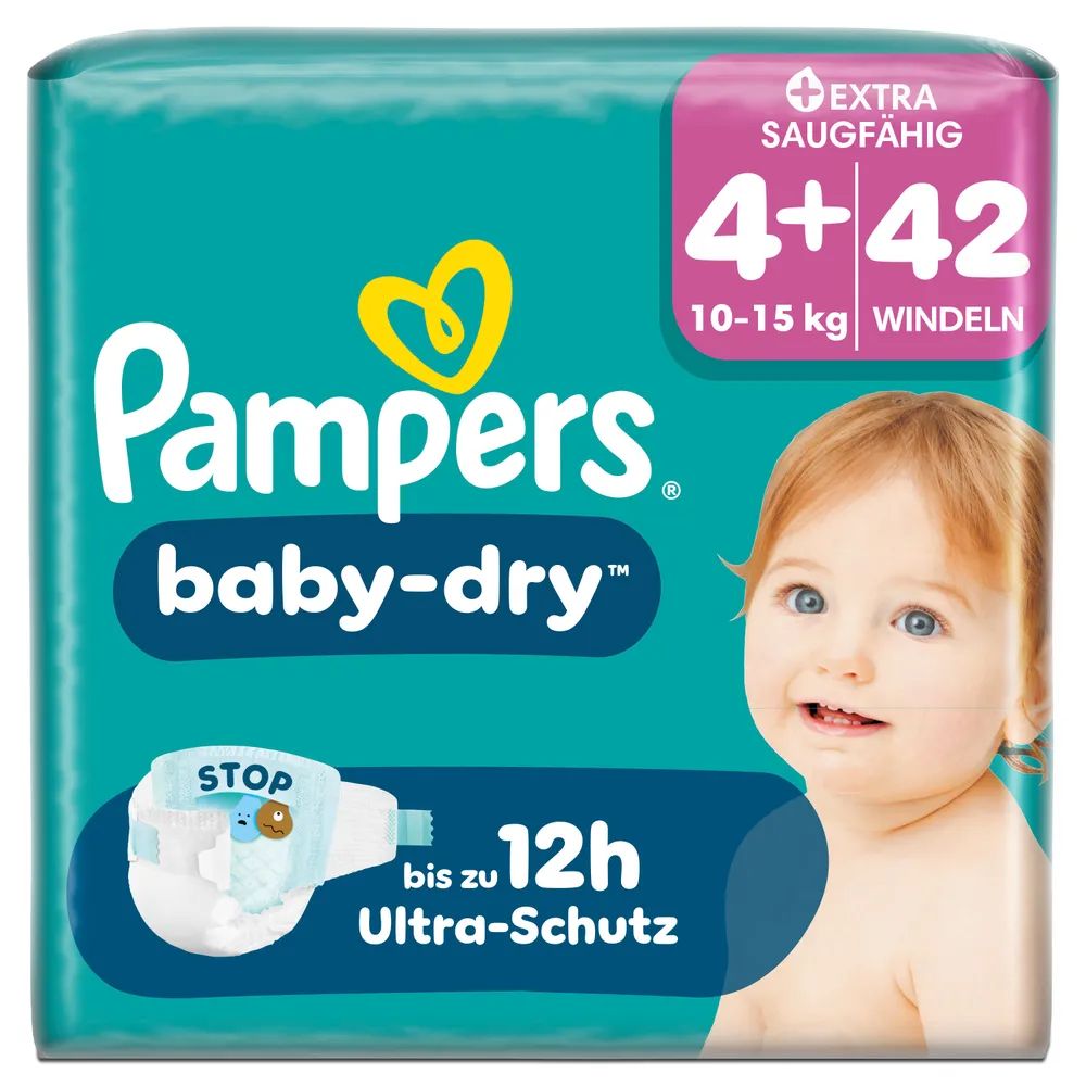 Pampers Baby Dry Gr.4+ Maxi Plus 10-15kg 