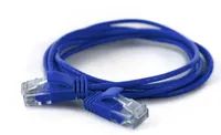 WANTEC 7242 - 0,5 m - Cat6a - U/UTP (UTP) - RJ-45 - RJ-45 - Blau