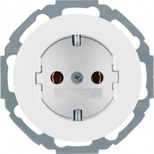 Hager STECKDOSE SCHUKO SERIE R.CLASS / HAGERS WLS1100WG