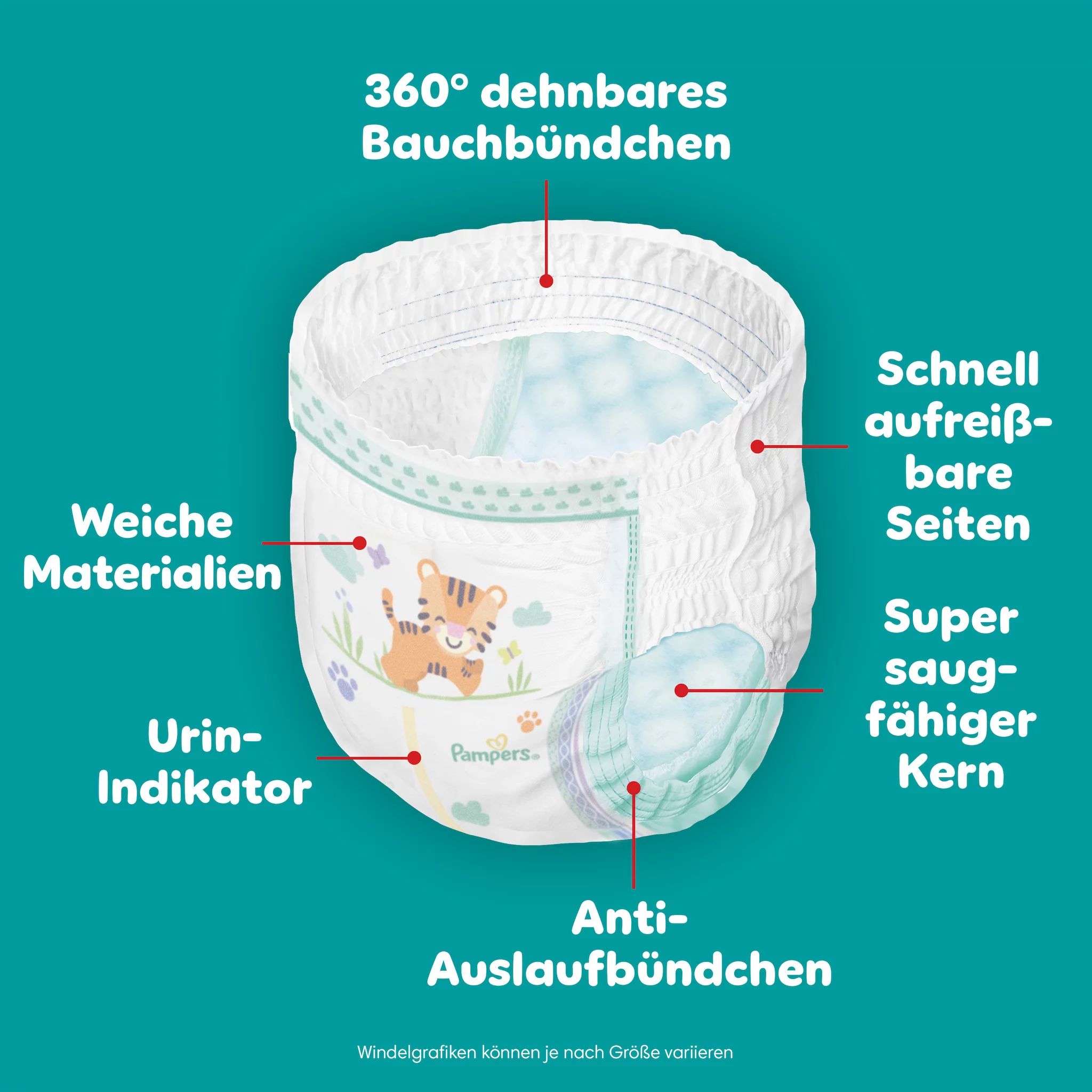 Pampers Baby Dry Pants Gr. 9 Extra Large 19+kg Big 
