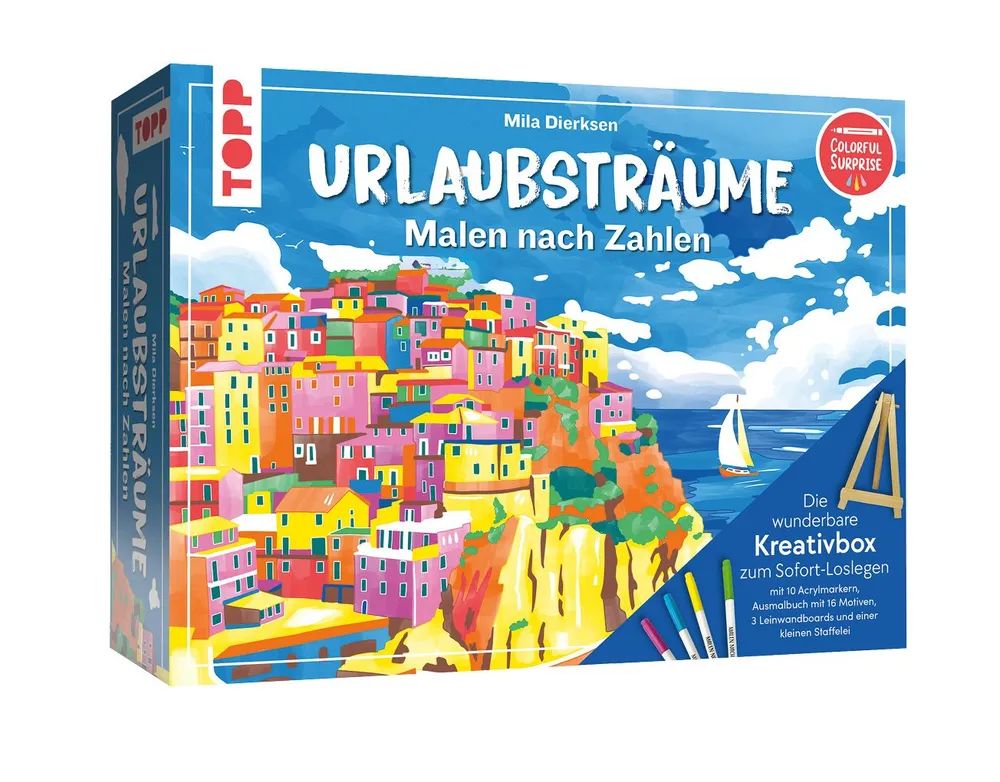 frechverlag GmbH Kreativbox Malen nach Zahlen Urlaubsträu