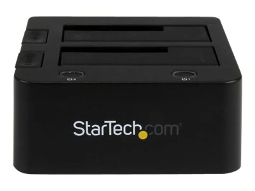 StarTech.com Dual-Bay USB 3.0 to SATA and IDE Hard Drive Docking Station, USB Hard Drive Dock, External 2.53.5 SATA III and IDE (40 pin)