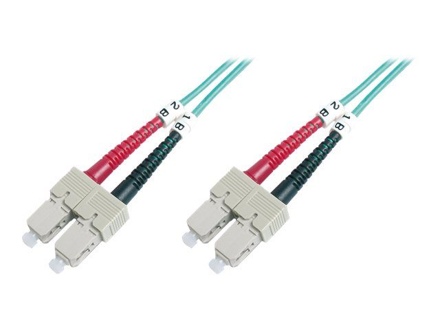 DIGITUS LWL Multimode OM 3 Patchkabel, SC / SC