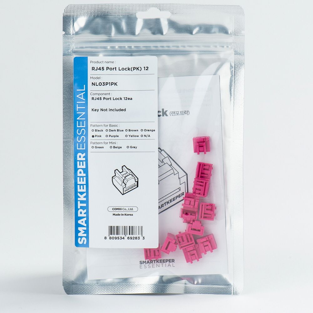 Smart Keeper Basic"RJ45 Port" Blocker pink 12 Stk.
