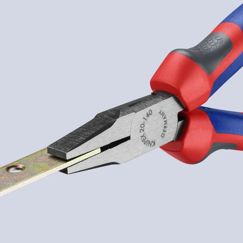 KNIPEX Flachzange mit Comfort-Griffen schwarz atramentiert 140 mm