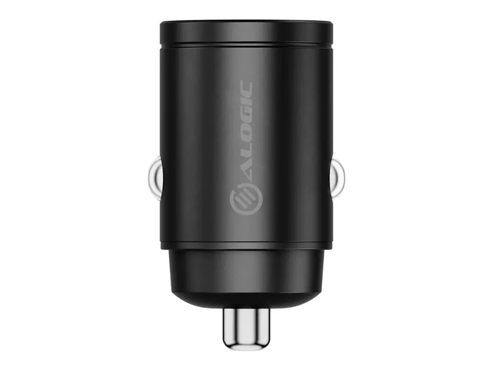 Alogic Rapid Power Mini - Auto-Netzteil - 30 Watt - 3 A - Fast Charge - 2 Ausgabeanschlussstellen (24 pin USB-C)