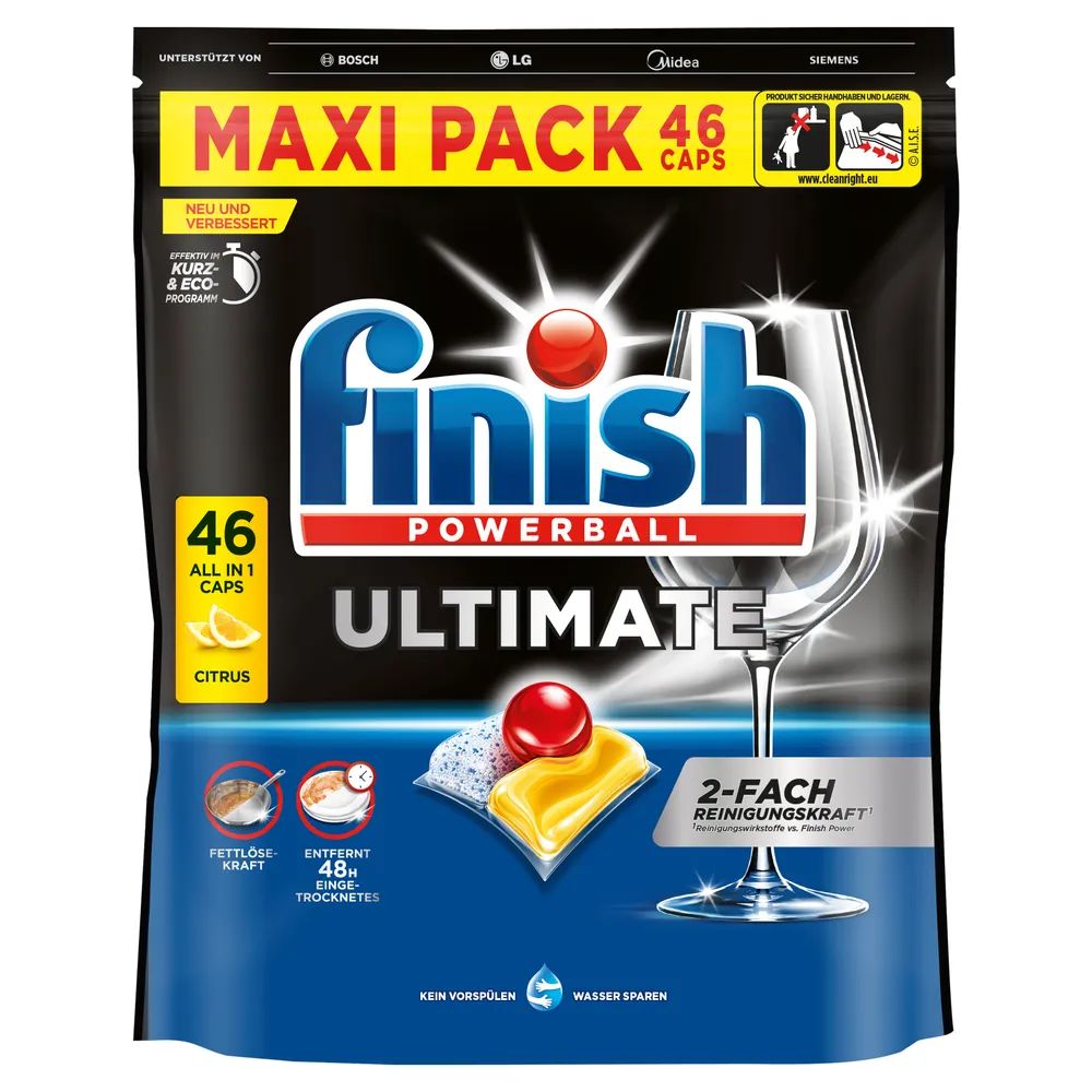Finish Ultimate Maxipack Citrus 46 Caps        