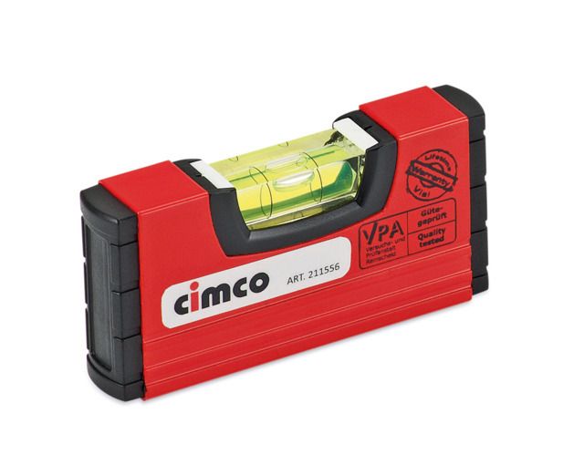 CIMCO Alu Mini Wasserwaage L=100mm 20x50mm